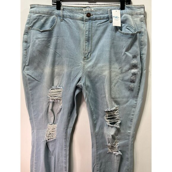 Rue 21 - Women's High-Rise Ultimate Stretch Jeans - Light Blue - 24 - Picture 12 of 16